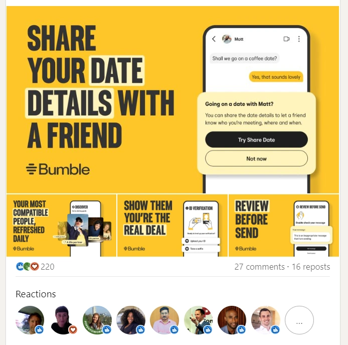Bumble - Linkedin